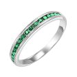 10Kt White Gold Emerald 1 3Ctw Ring on Sale