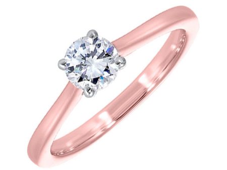 14Kt White Rose Gold Diamond 1 4Ctw Ring Online Hot Sale