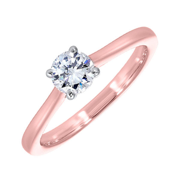 14Kt White Rose Gold Diamond 1 4Ctw Ring Online Hot Sale