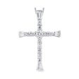 14Kt White Gold Diamond 3 8Ctw Pendant Online Sale