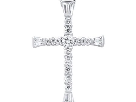 14Kt White Gold Diamond 3 8Ctw Pendant Online Sale