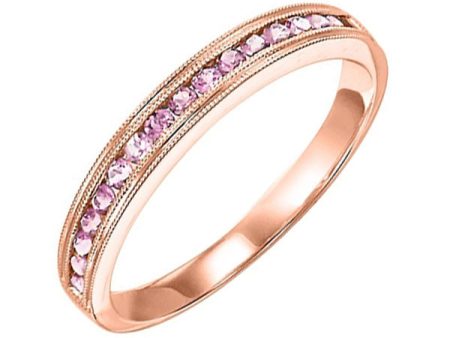 14Kt Rose Gold Pink Tourmaline 1 4Ctw Ring Online now