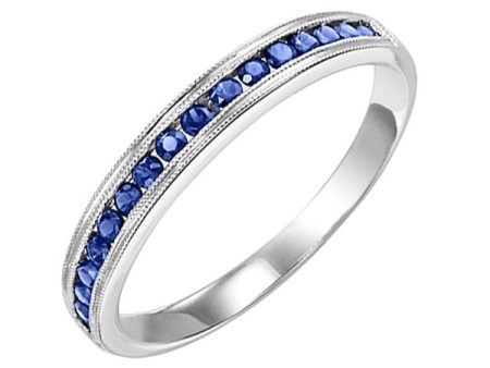 10Kt White Gold Sapphire 1 3Ctw Ring Supply