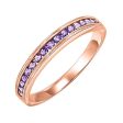 14Kt Rose Gold Amethyst 1 3Ctw Ring Discount