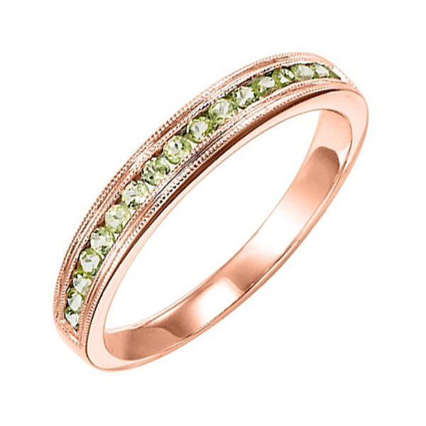 14Kt Rose Gold & Peridot 1 3Ctw Ring Online Sale