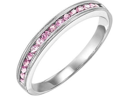 14Kt White Gold Pink Tourmaline 1 4Ctw Ring Discount