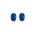 14Kt Yellow Gold & Sapphire 1Ctw Earring Sale