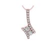 14Kt Rose Gold Diamond 1 5Ctw Pendant Online Hot Sale