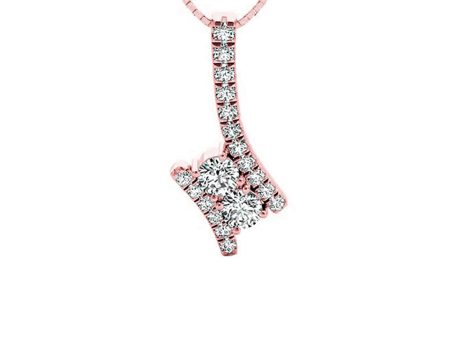 14Kt Rose Gold Diamond 1 5Ctw Pendant Online Hot Sale