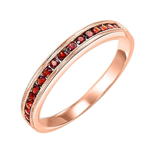 14Kt Rose Gold Garnet 1 3Ctw Ring For Discount