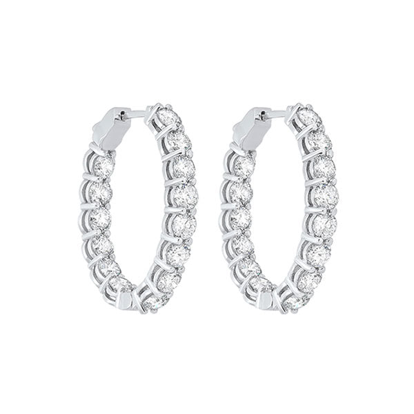 14Kt White Gold Diamond 6Ctw Earring Discount