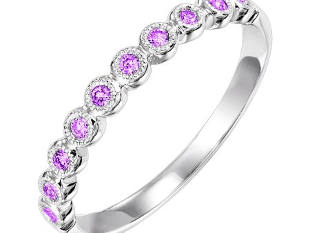 14Kt White Gold Amethyst 1 8Ctw Ring Supply