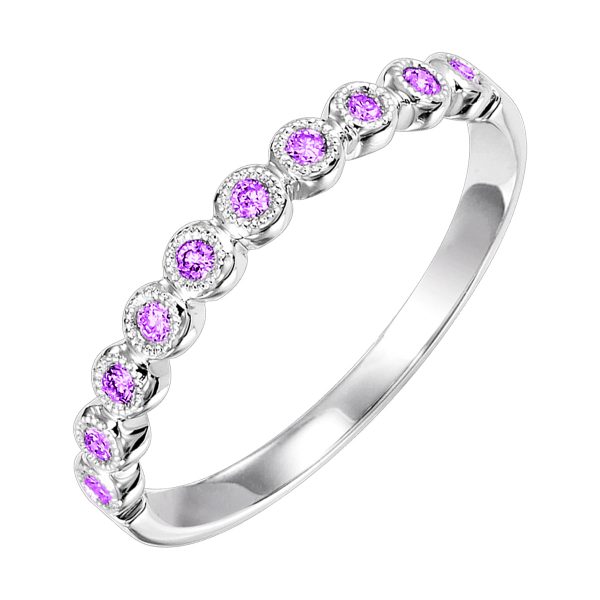 14Kt White Gold Amethyst 1 8Ctw Ring Supply