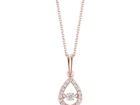 10Kt Rose Gold Diamond 1 5Ctw Pendant Online Hot Sale