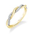 Modern Two Tone Spiral Wedding Band -Yasmine Supply