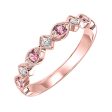 14Kt Rose Gold Diamond 1 20Ctw & Pink Tourmaline 1 6Ctw Ring Cheap