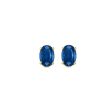 14Kt Yellow Gold & Sapphire 1 2Ctw Earring Discount