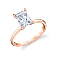 Radiant Cut Solitaire Engagement Ring - Dominique Discount