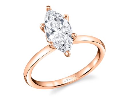 Marquise Cut Solitaire Engagement Ring - Dominique For Discount