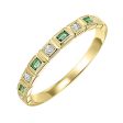 10Kt Yellow Gold Diamond 1 10Ctw & Emerald 1 8Ctw Ring For Discount