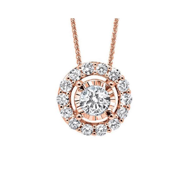 14Kt Rose Gold Diamond 1 3Ctw Pendant Online