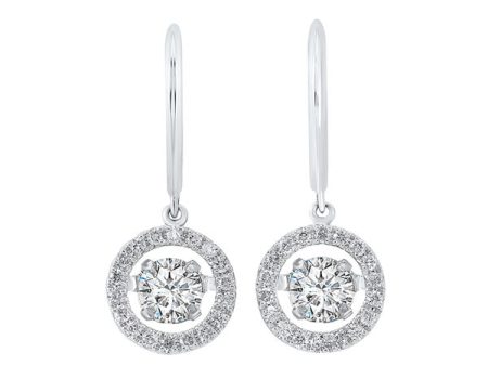 14Kt White Gold Diamond 2Ctw Earring Online now