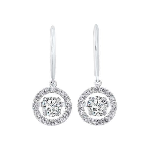 14Kt White Gold Diamond 2Ctw Earring Online now