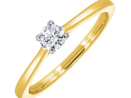 14Kt White Yellow Gold Diamond 1Ctw Ring Online now