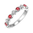 14Kt White Gold & Ruby 1 4Ctw Ring Online Sale