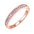 14Kt Rose Gold Pink Sapphire 1 3Ctw Ring Online Sale