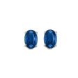 14Kt White Gold & Sapphire 1Ctw Earring Online Sale