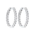 14Kt White Gold Diamond 3Ctw Earring Discount