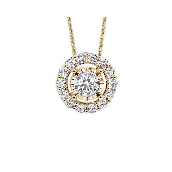 14Kt Yellow Gold Diamond 1 6Ctw Pendant For Discount