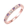 10Kt Rose Gold Diamond 1 10Ctw & Amethyst 1 8Ctw Ring Sale