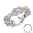 Yellow & White Gold Diamond Fashion Ring Online Sale