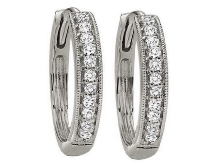 10Kt White Gold Diamond 1 6Ctw Earring Sale