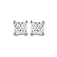 14Kt White Gold Diamond 1 1 5Ctw Earring For Sale