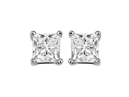 14Kt White Gold Diamond 1 1 5Ctw Earring For Sale