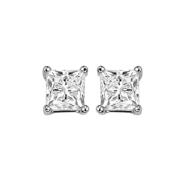 14Kt White Gold Diamond 1 1 5Ctw Earring For Sale