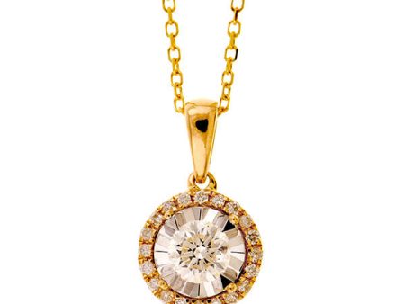 14Kt Yellow Gold Diamond 1 3Ctw Pendant Online