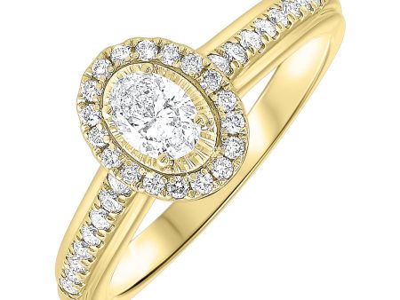 14Kt Yellow Gold Diamond 1 2Ctw Ring Cheap