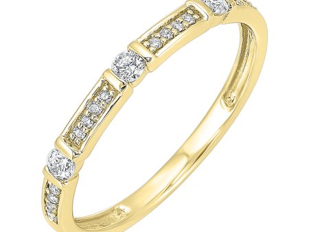 14Kt Yellow Gold Diamond 1 6Ctw Ring Online Sale