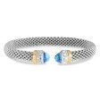 Blue Topaz Popcorn Cuff on Sale