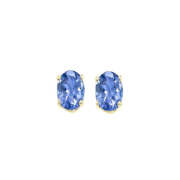 14Kt Yellow Gold & Tanzanite 1Ctw Earring Discount