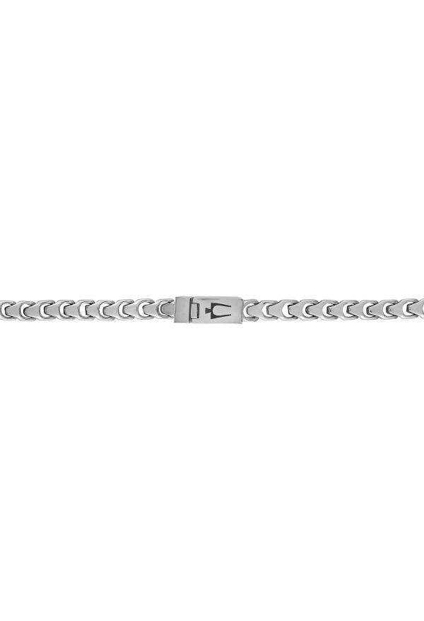 Bulova Stainless Steel Classic Jewelry Mens Necklace Discount