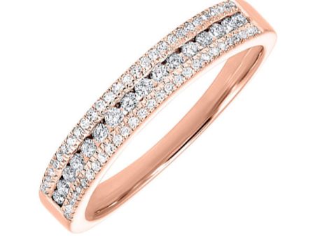 14Kt Rose Gold Diamond 1 4Ctw Ring For Cheap