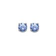 14Kt White Gold Tanzanite 1Ctw Earring Fashion