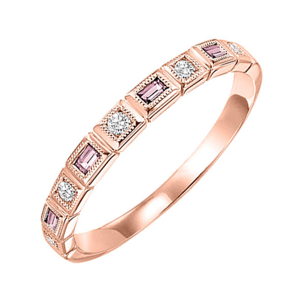 10Kt Rose Gold Diamond 1 10Ctw & Pink Tourmaline 1 7Ctw Ring Online