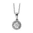 14Kt White Gold Diamond 1 6Ctw Pendant Sale