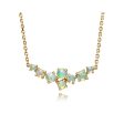 14K Yellow Gold Australian Opal Neckpiece Online Hot Sale